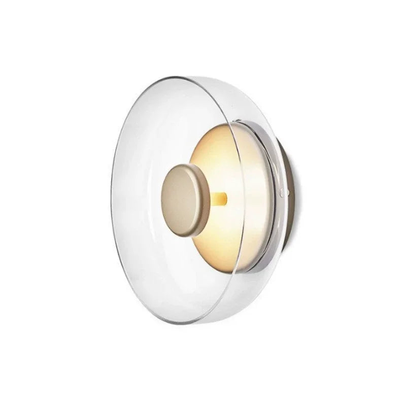 Modern wall lamp with a round shade