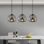 Glass Pendant Lamp – Double Shade in Industrial Style