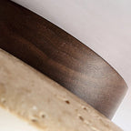Lyonea - Minimalistic Travertine LED Ceiling Lamp