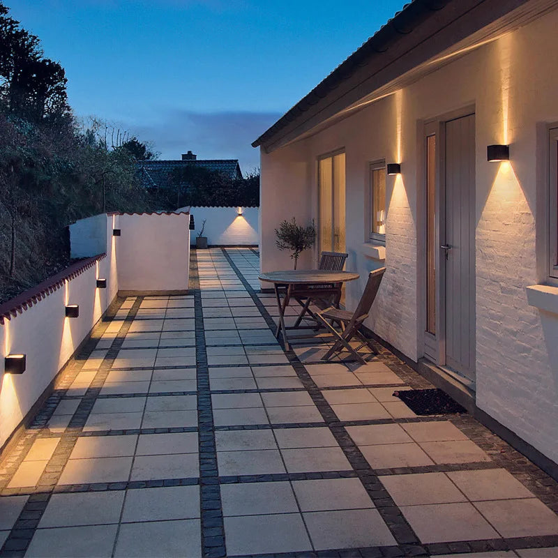 Modern Waterproof LED Wall Lamp in the Shape of a Cube