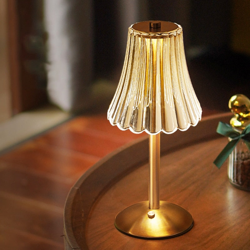 LED Retro Table Lamp USB Rechargeable - BrillianceGlow