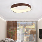 Scandinavian LED Ceiling Lamp – Modern Surface-Mounted Lamp with Wood Effect