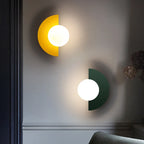 Modern LED Wall Lamp in Geometric Semicircle Style