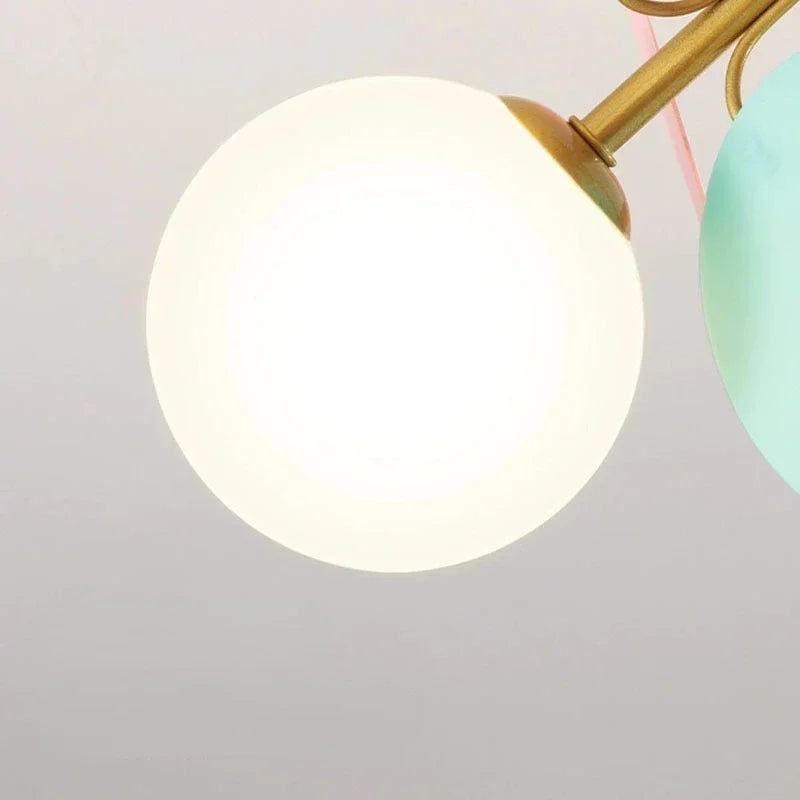 Modern LED Ceiling Lamp – Designer Ceiling Light with Spherical Shades