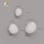 Cinda Gregg Minimalist Pebble Wall/Ceiling Lamp