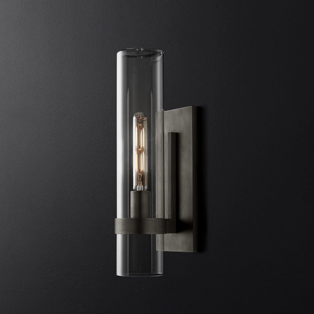 Enya Glass Cylinder Modern Wall Light