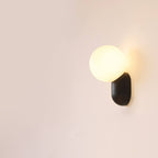 Modern Glass Globe Wall Light | 1-Light