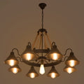 Epoch Vintage Industrial Rope Chandelier Living Room