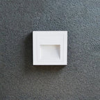 Ray Modern Metal Square Outdoor Deck/Step Light, Black