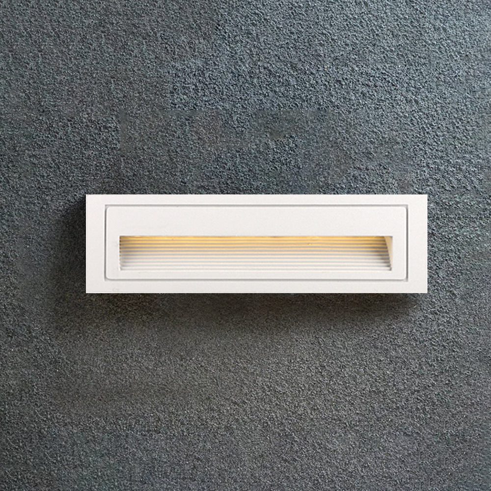 Ray Modern Metal Square Outdoor Deck/Step Light, Black