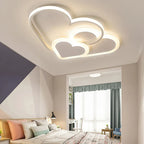 Modern LED Ceiling Lamp in the Shape of Hearts for Children's Room