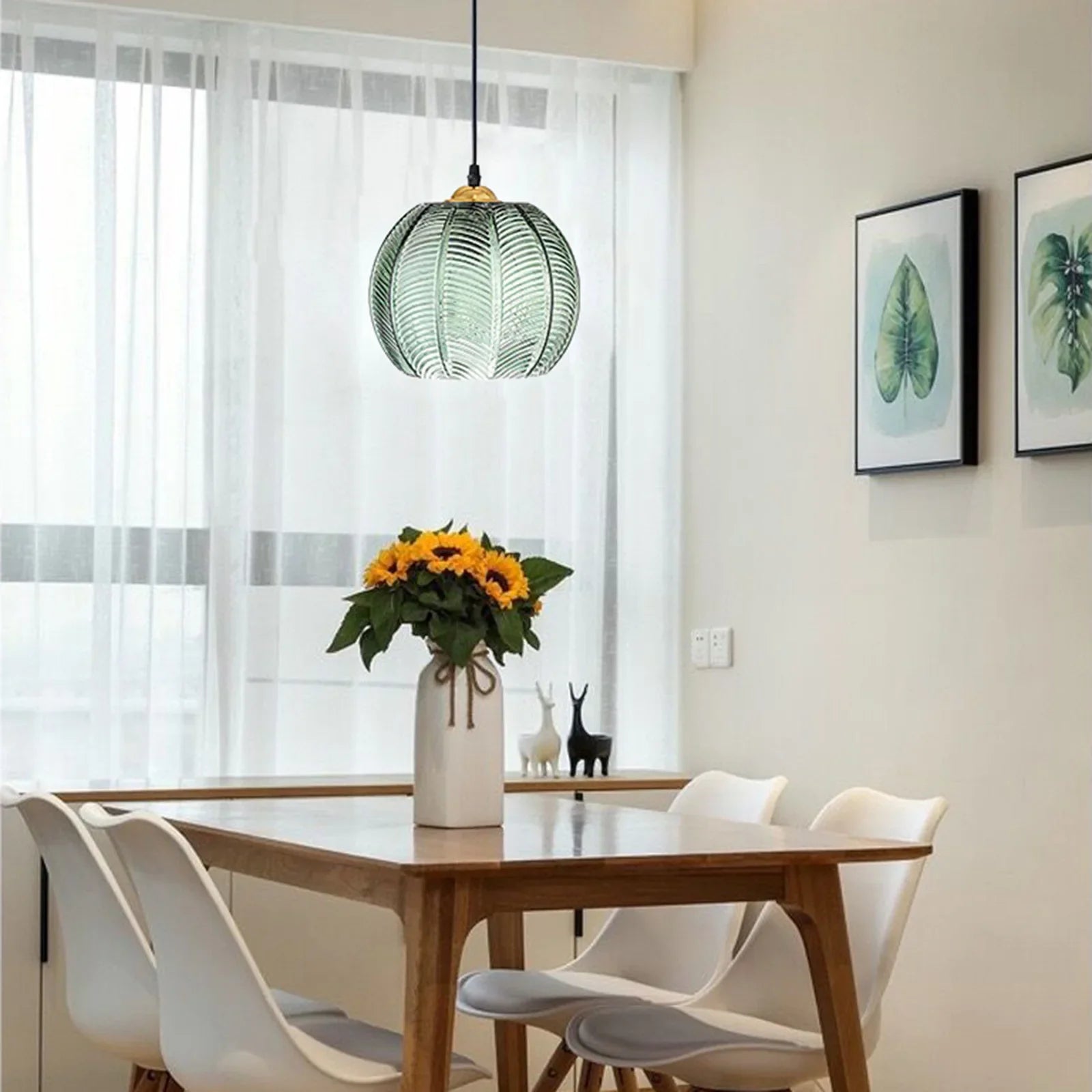 Glass Pendant Lamp in the Shape of a Sphere