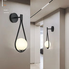 Modern wall lamp LED with a spherical shade