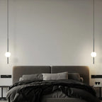 Modern Gold Pendant Lamp with Spherical Shade | Minimalist LED Ceiling Lamp