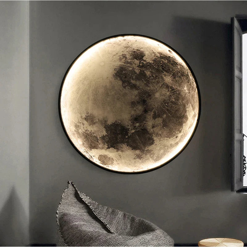 Decorative LED Wall Lamp in the Shape of a Moon