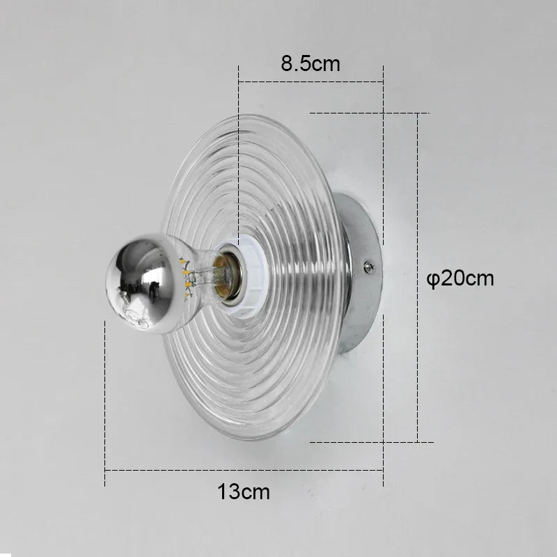 Modern Wall Lamp with Glass Shade