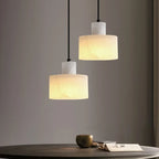 Hanging Lamp with Marble Shade – Minimalist Elegance