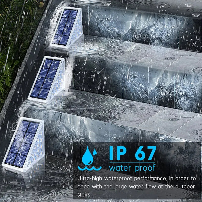 Solar LED Lamp Set for Stair and Garden Lighting