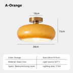 Hanging lamp with an opalescent shade – an elegant retro Bauhaus accent