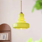 Designer Hanging Lamp with Milk Glass Bauhaus