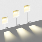 Recessed LED Stair Light – Square Wall Sconce for Wall Installation