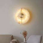 LED Wall Sconce Made of Natural Stone – Modern Decorative Lamp
