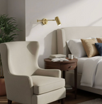 Modern wall sconce with adjustable arm – minimalist spotlight lamp