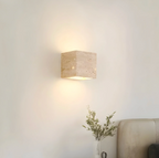 Stone Wall Sconce – Minimalist Lamp Made of Natural Travertine
