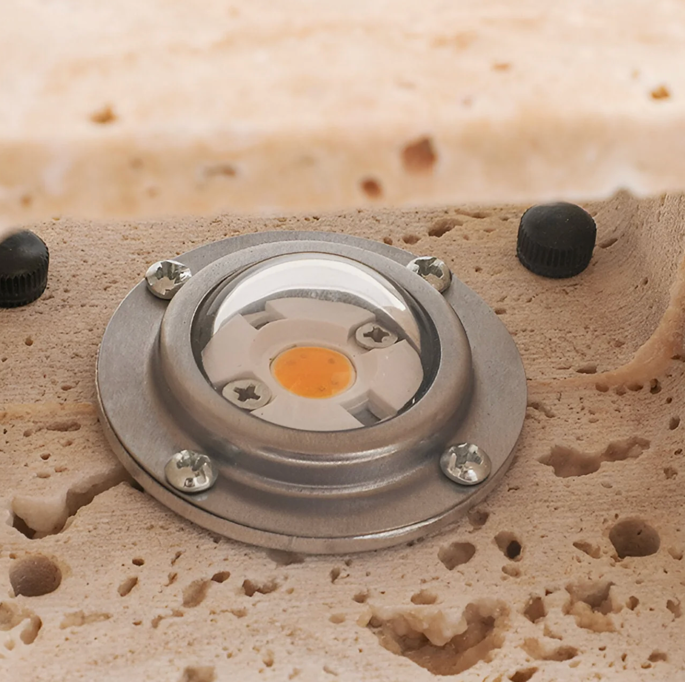 Stone Wall Sconce – Minimalist Lamp Made of Natural Travertine