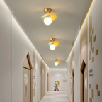 Modern LED Ceiling Lamp – Designer Ceiling Light with Spherical Shades