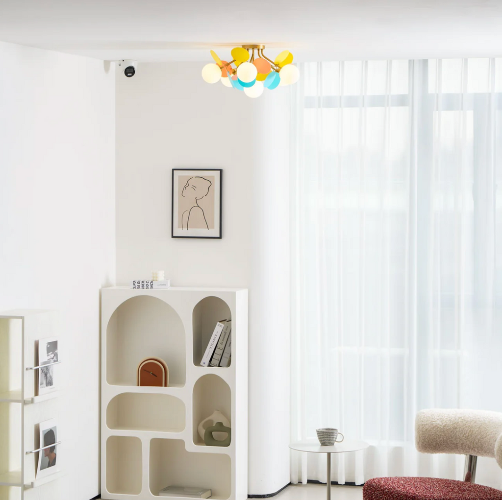 Modern LED Ceiling Lamp – Designer Ceiling Light with Spherical Shades
