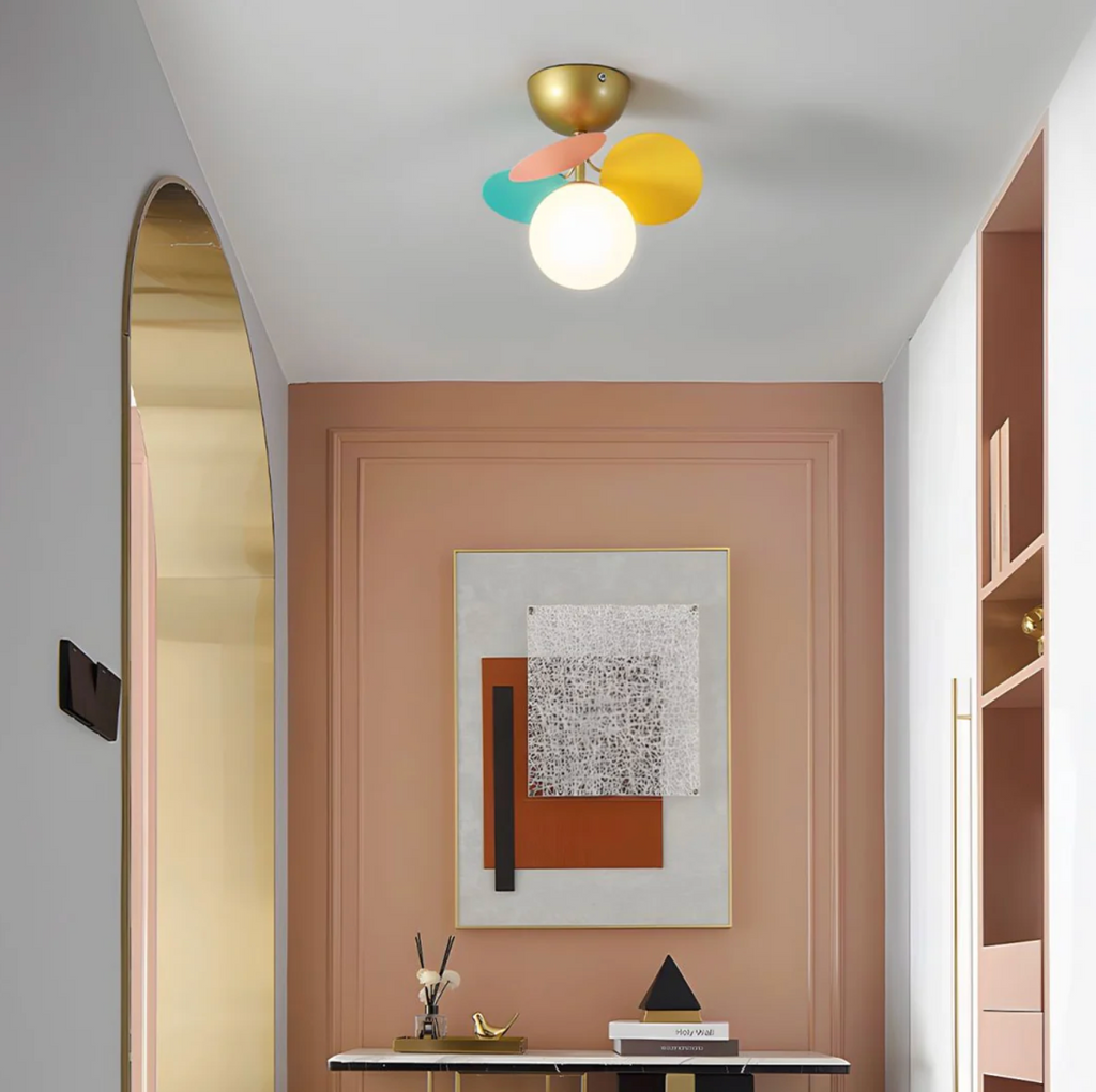 Modern LED Ceiling Lamp – Designer Ceiling Light with Spherical Shades