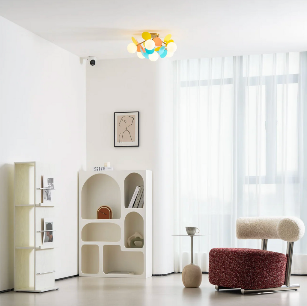 Modern LED Ceiling Lamp – Designer Ceiling Light with Spherical Shades