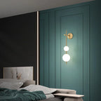 Modern Geometric Wall Lamp with LED Balls