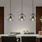 Glass Pendant Lamp – Double Shade in Industrial Style