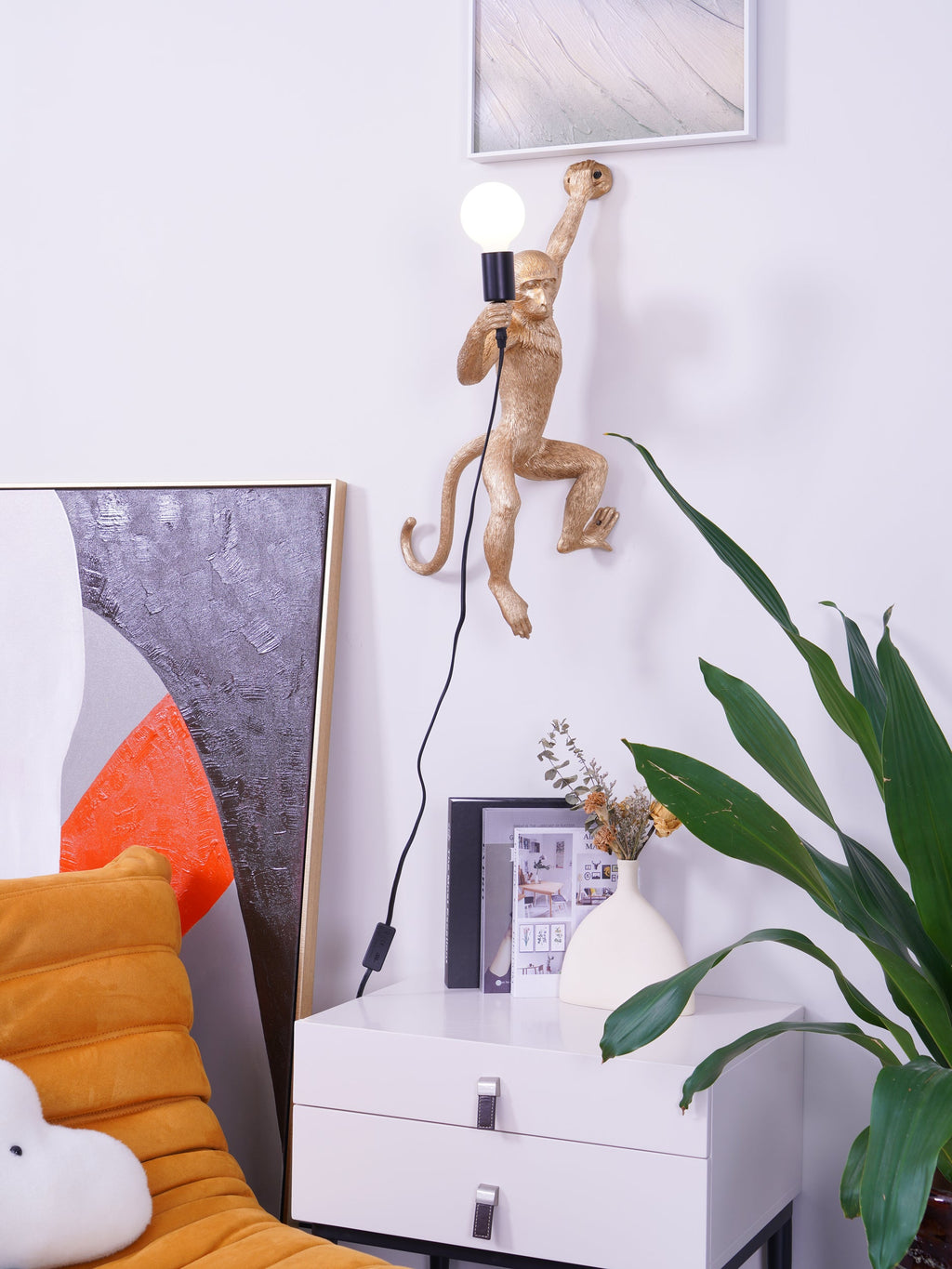 Monkey Wall Lamp
