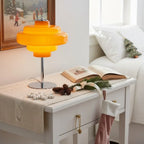 Serenyra Macaron Orange Glass Table Lamp