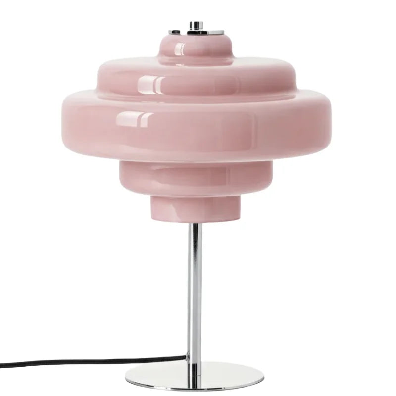 Serenyra Macaron Orange Glass Table Lamp