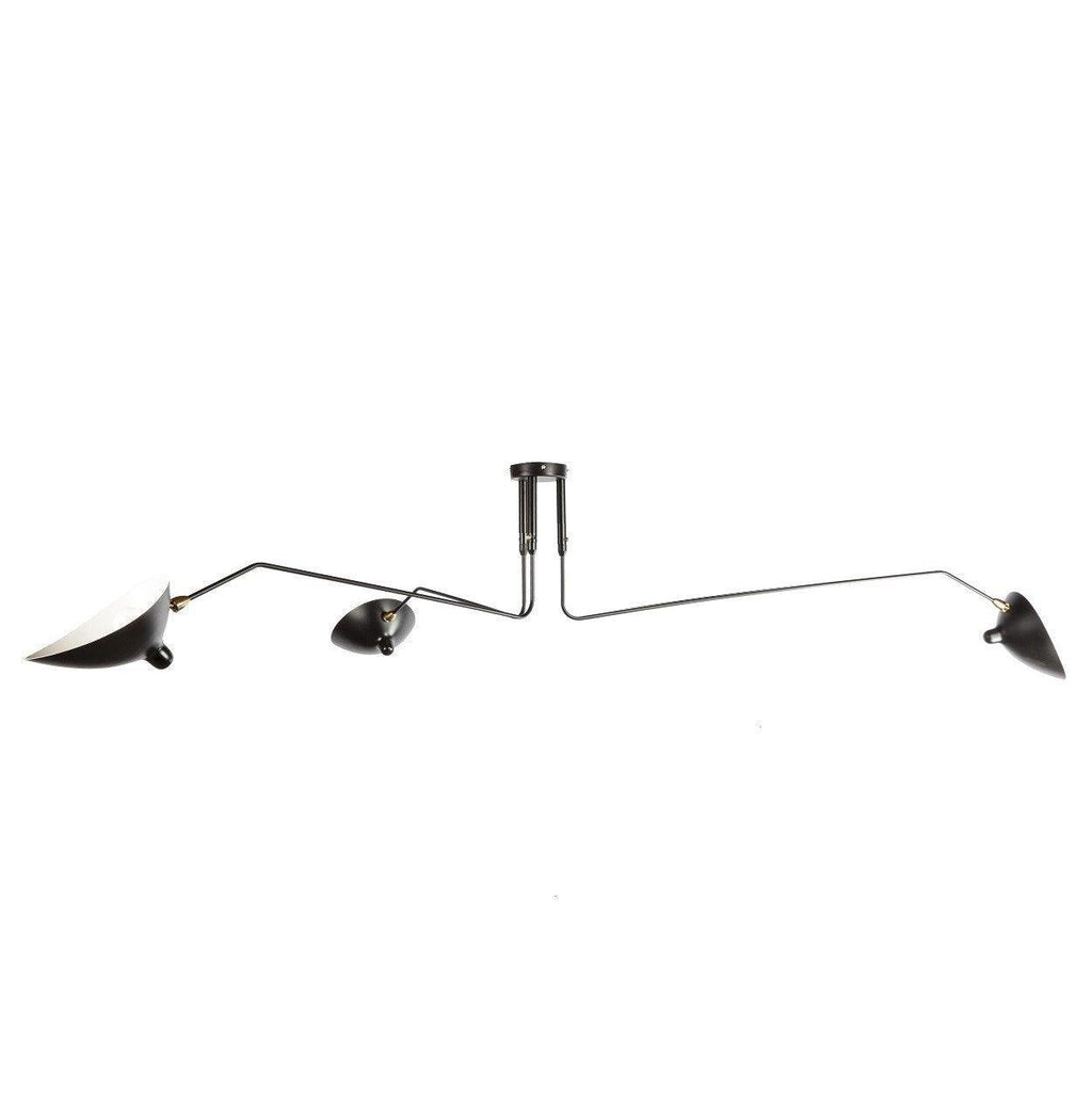 Jaler Industry Three Arm Ceiling Light