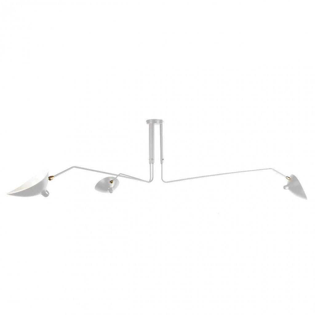 Jaler Industrial Ceiling Light with Three Arms