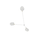 Solara Three-Arm Black Sculptural Ceiling Light
