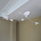Solara Three-Arm Black Sculptural Ceiling Light