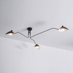 Jaler Industrial Ceiling Light with Three Arms