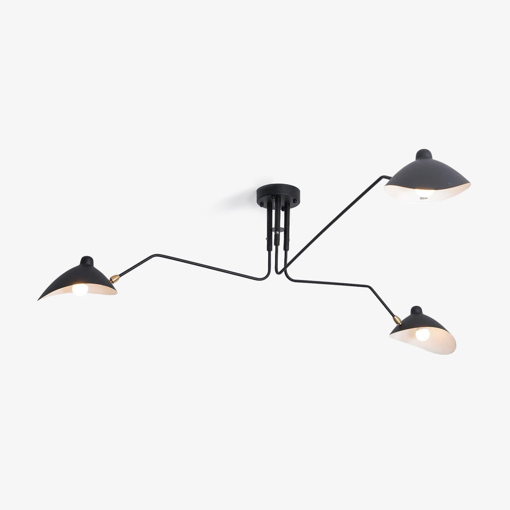 Jaler Industrial Ceiling Light with Three Arms