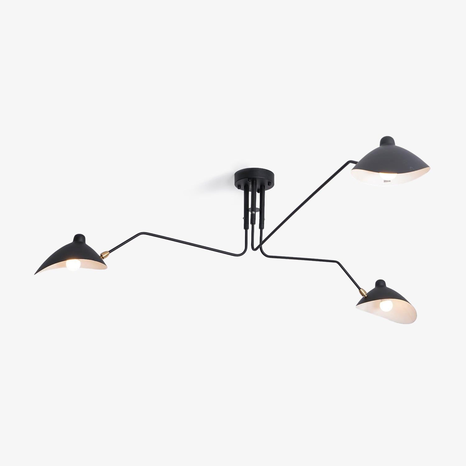Jaler Industrial Ceiling Light with Three Arms