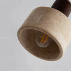 Pendant lamp made of natural stone and wood – modern ceiling lamp for the kitchen or dining room