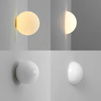 Modern LED Wall Lamp Sphere – Minimalist Wall Sconce for Bedroom, Living Room, and Hallway
