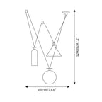 Geometric Shape Art Modern Chandelier