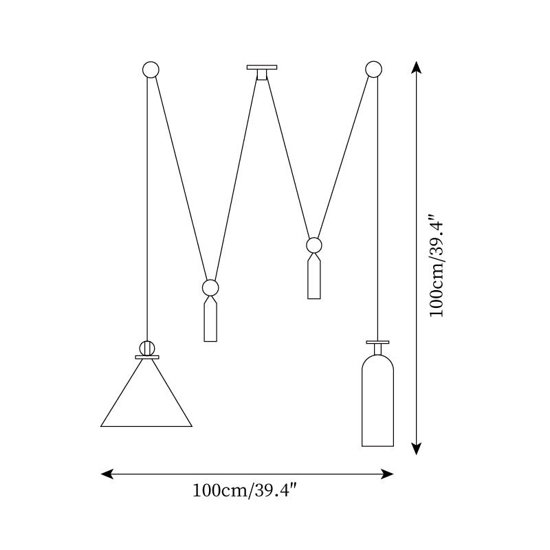 Geometric Shape Art Modern Chandelier
