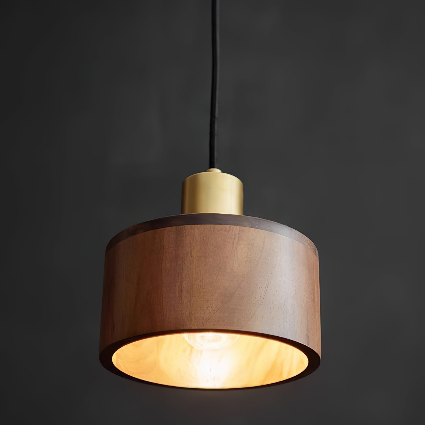 Shinki Walnut Pendant Light